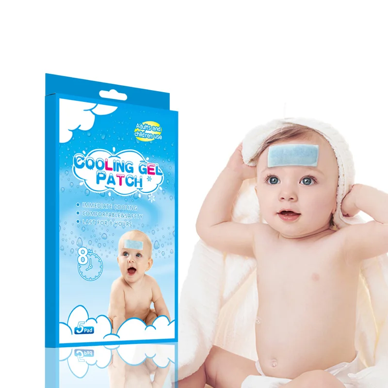 Customized Best Seller 2024 Cooling Gel Patch Professional Manufacturer Fever Reducing Patch Ice Cold Patch