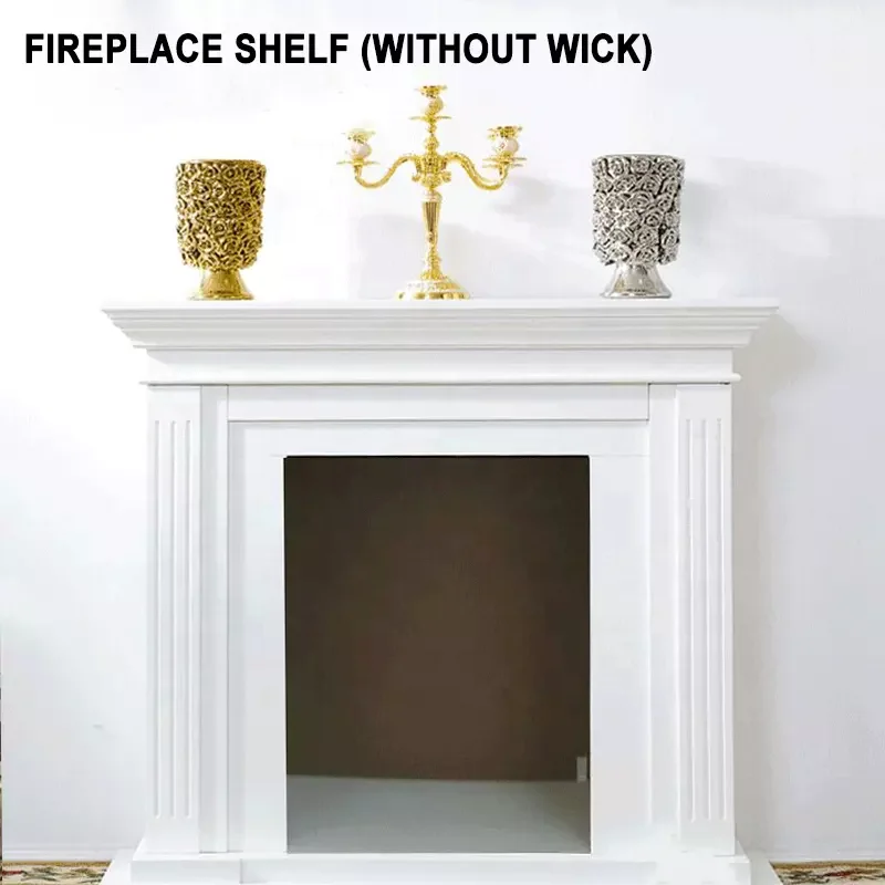 Modern style decorative european style modern white electric fireplace surround Complete production line