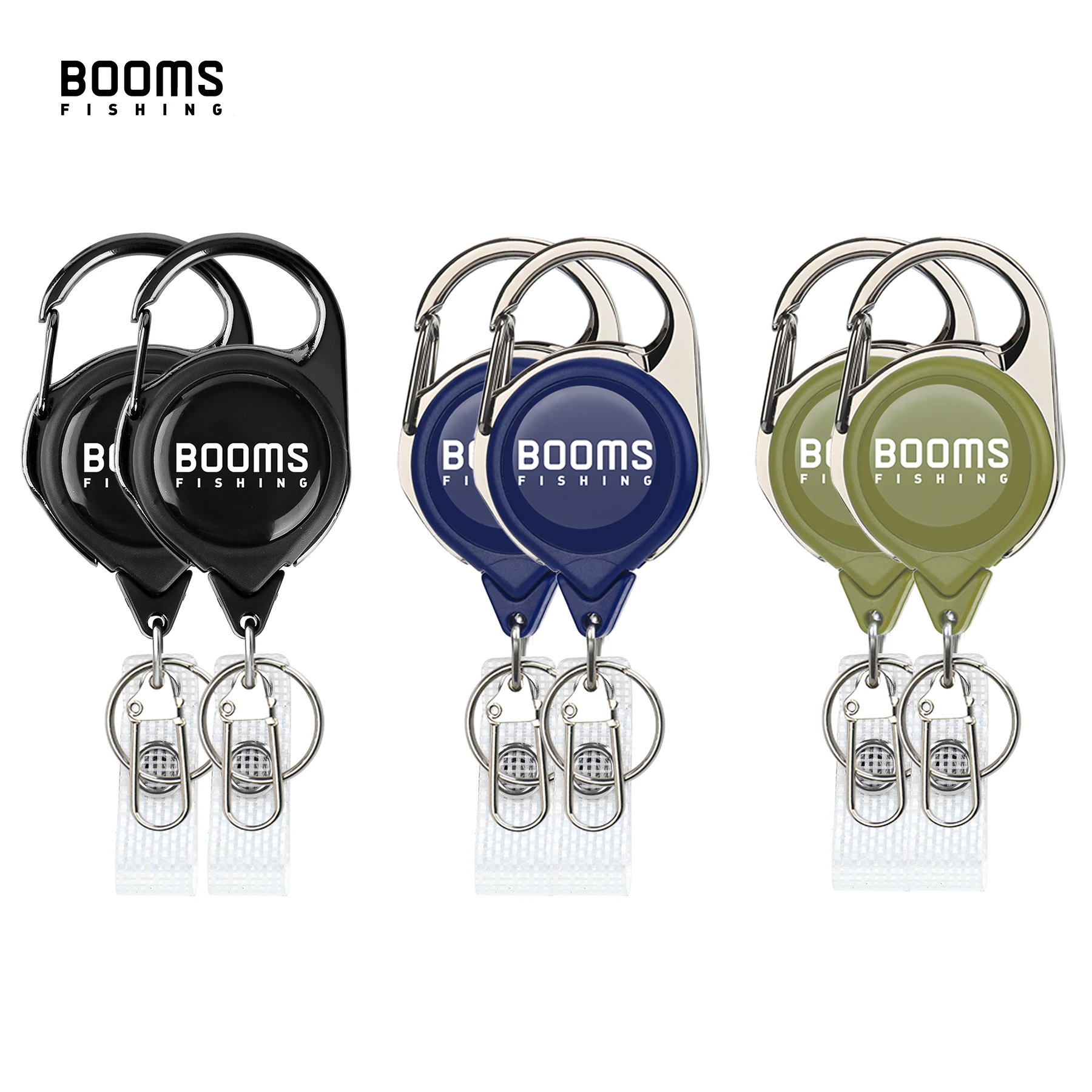 4.1in Retractable Badge Holders Heavy Duty Retractable Nylon Tether Keychain With Key Ring Horseshoe Buckle RG1 Fly Fishing Tool