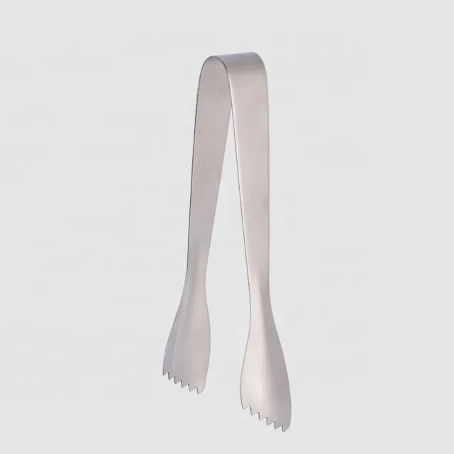 Factory Direct Custom Firm Mini Bread Tong Home Utensil Metal Stainless Steel Food Serving Bread Salad and Pasta Tong