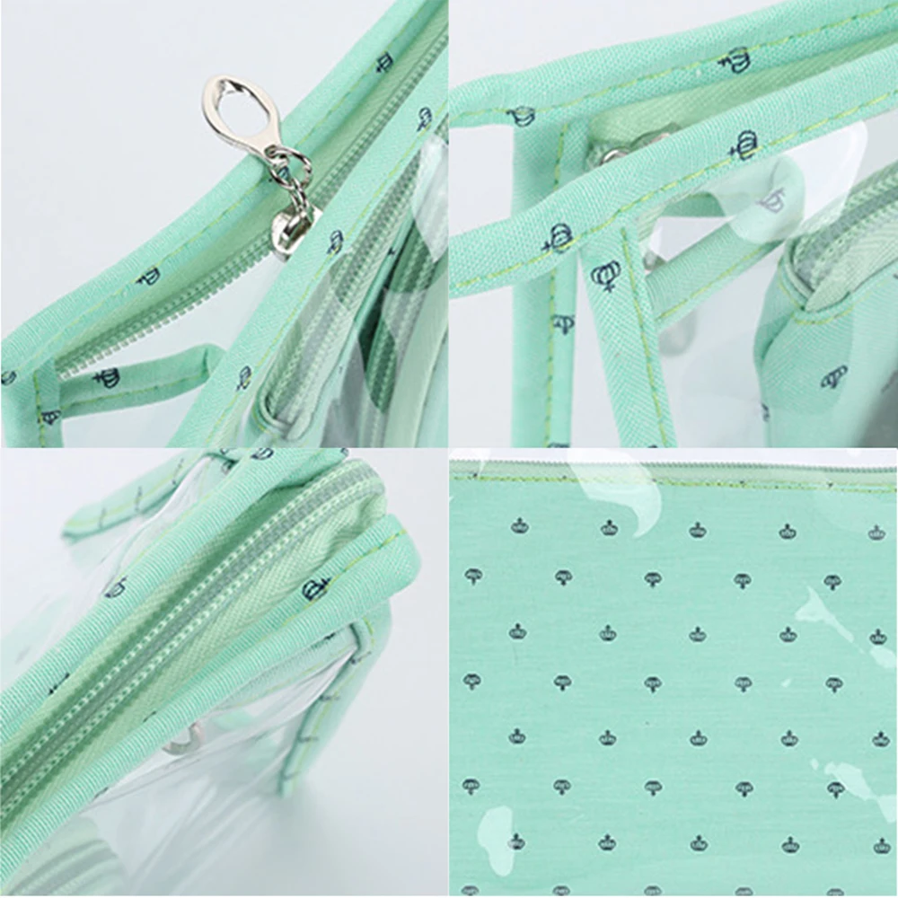 3 шт. прозрачная сумка для туалетных принадлежностей водонепроницаемая пластиковая дорожная косметичка Дорожная из ПВХ