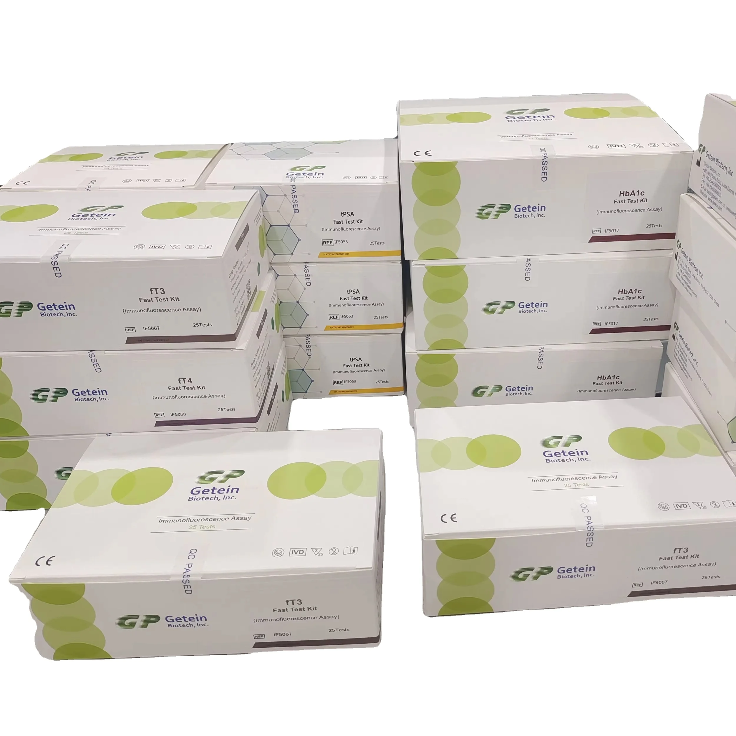 Getein Original Immunofluorescence Quantitative Analyzer Test Kits Reagents HBA1C TSH For Getein 1100/1160/1180