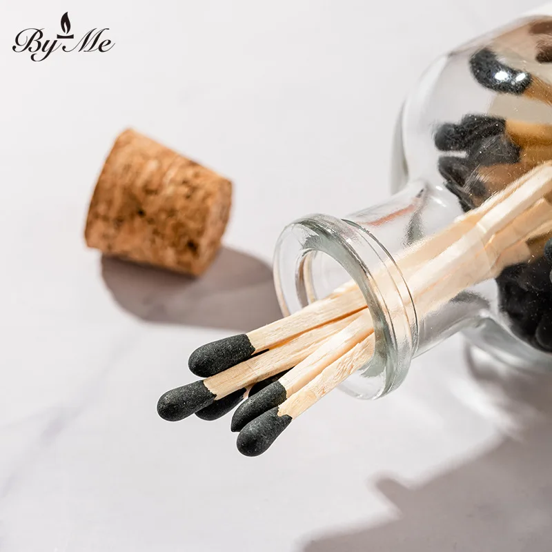 Aromatherapy candle matches 50 glass bottled matches