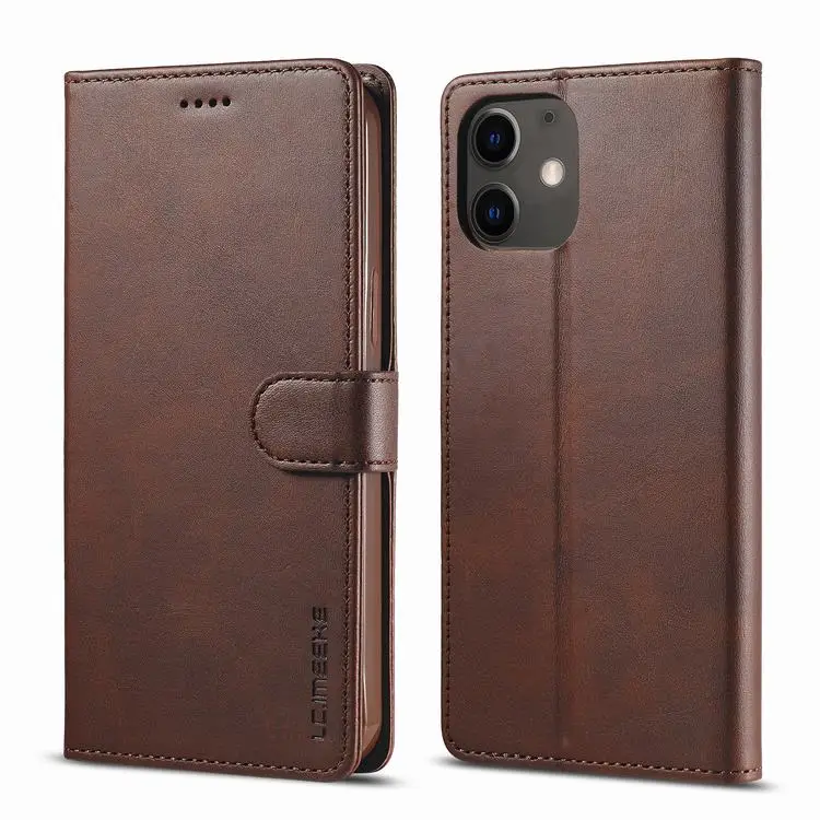 Кожаный чехол-книжка для iPhone 12 Pro Max 2020, ударопрочный винтажный Чехол-бумажник для мобильного телефона с отделениями для карт