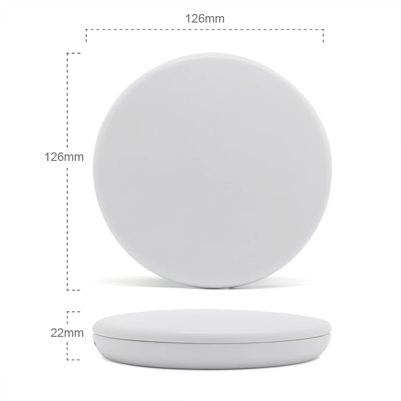 Promotional Custom Cute Round Rechargeable USB Mini Size Hand Cosmetic Led Pocket Mirror With Light