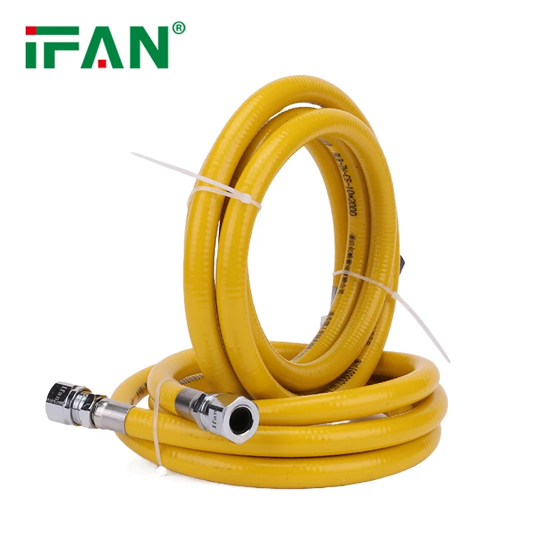 IFAN Professional Natural Stainless Steel Corrugated Gas Pipe Durable Flexible Gas Hose Pipe