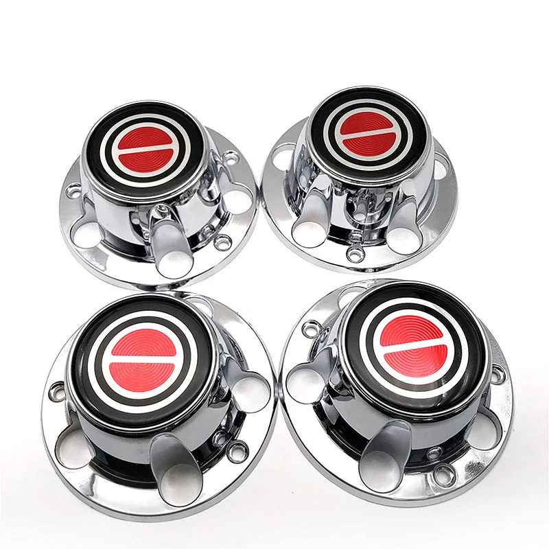 180mm Custom Vehicle Black Chrome ABS Plastic Vehicle Hubcaps Wheel Cover wheel cup For For 1980-1996 F150 Bronco Van