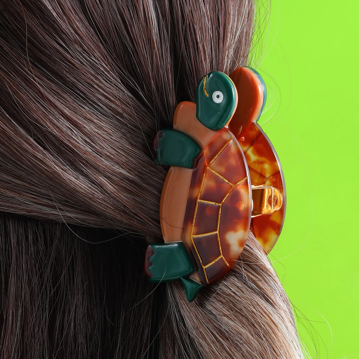 Personalized Design Sea Turtle Tortoise Acetate Hair Claw Clip Promotional Craft Gifts