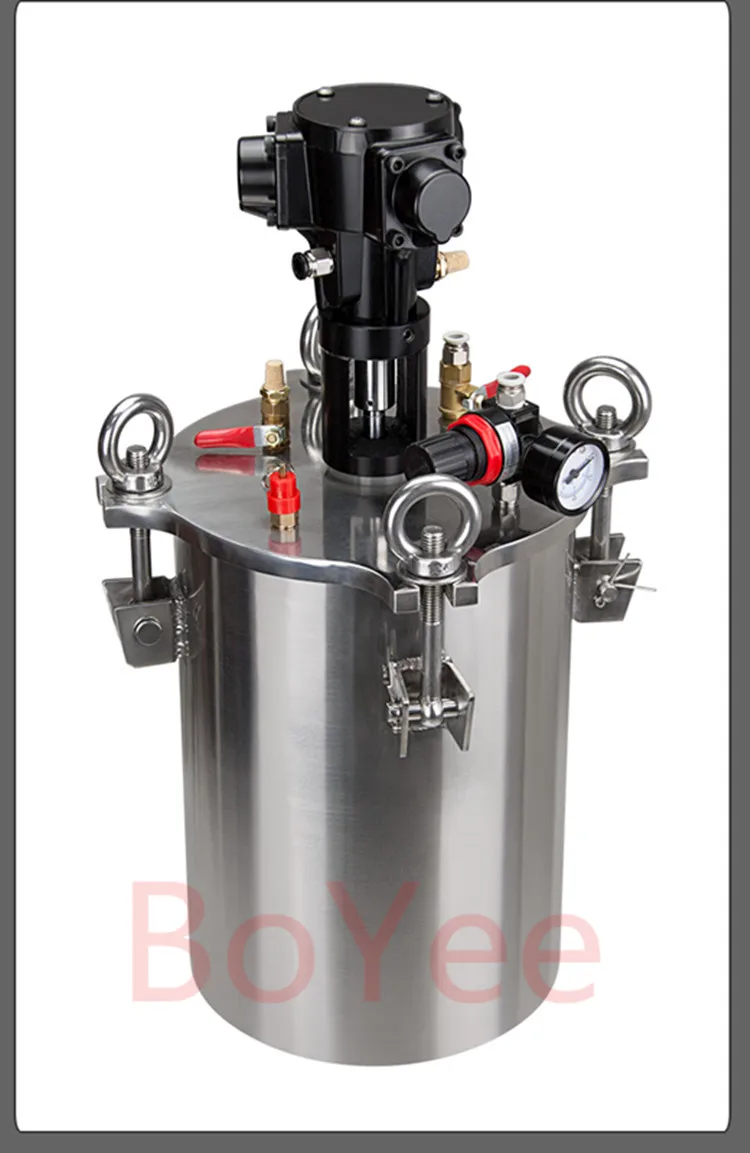 Перемешивание пневматический цилиндр давления 304 из нержавеющей стали баррель дозирующая машина давления распределяя ведро