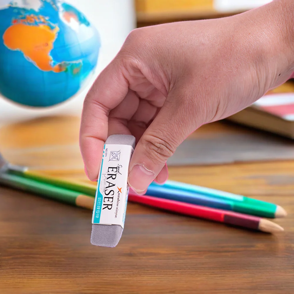 Factory Professional stationery pen ink Eraser custom sand Eraser for Gel pen and  ball ink pen