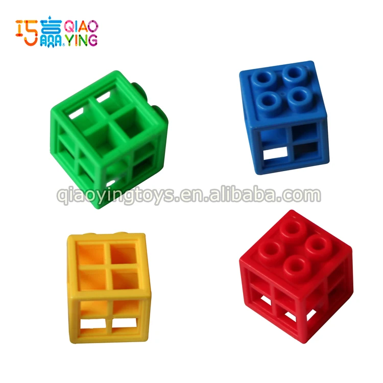 Plastic Clolrful Mathlink Cubes 3d puzzle diy toy  Kids Educational Toys - 300 Pieces
