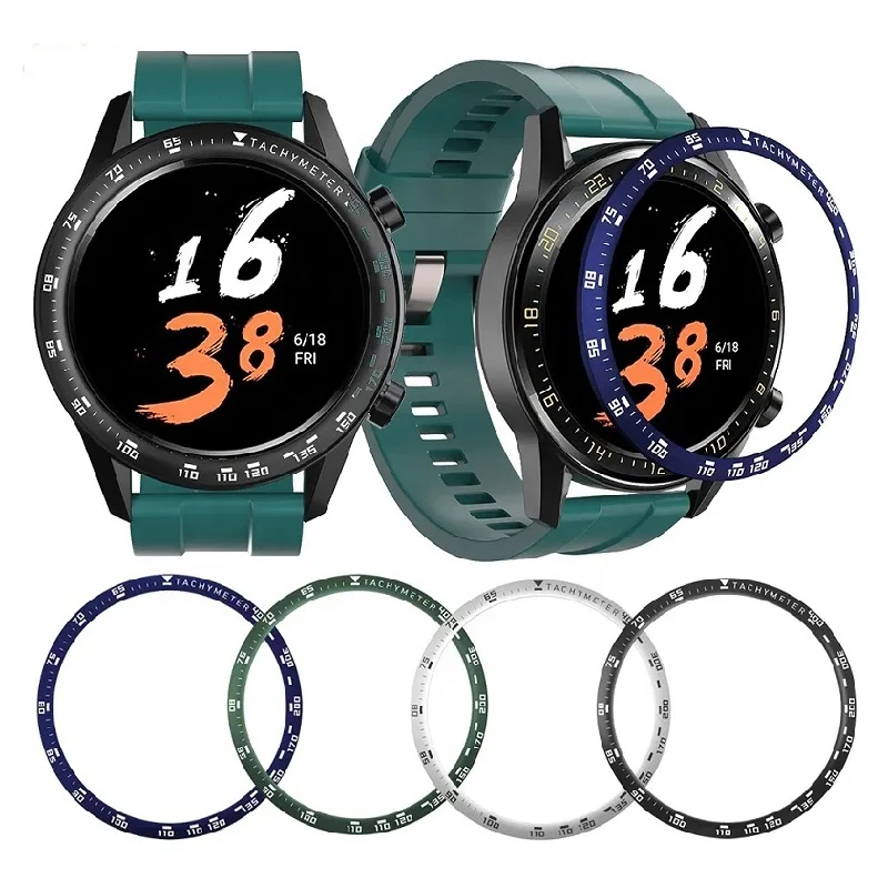 Metal Outer Edge Cover Dial Scale Speed Tachymeter Protective Case for Amazfit GTR 47mm Stainless Steel Bezel Ring