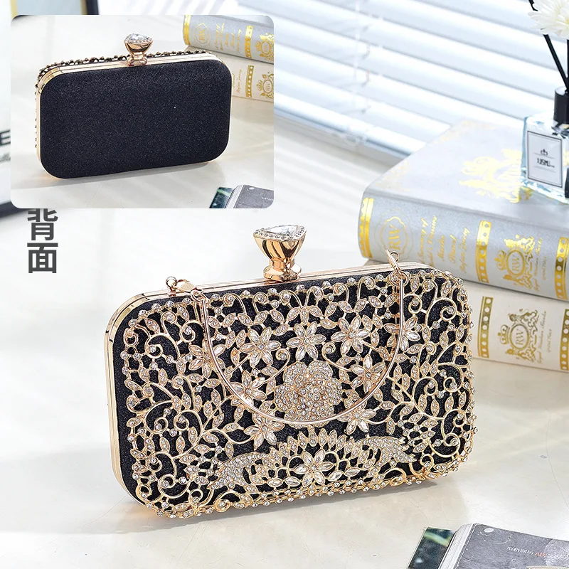 Fashion Women Clutch Purses Evening Bag, Bridal Rhinestone Handbag for Wedding Prom Party