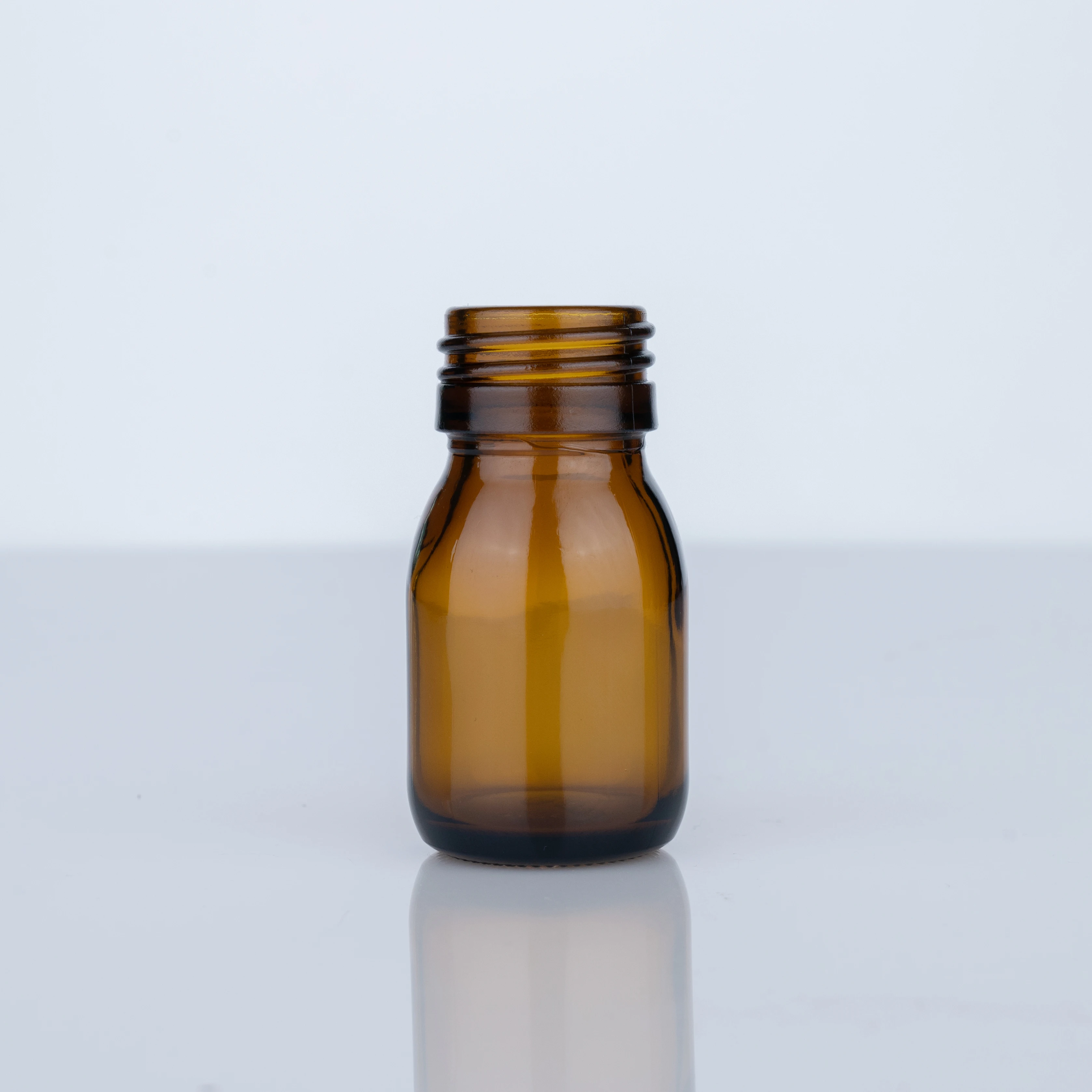 Cheap Hot Sale amber glass bottle 30ml Glass medicine bottle with black screw cap Wholesale manufacture potion glass bottles