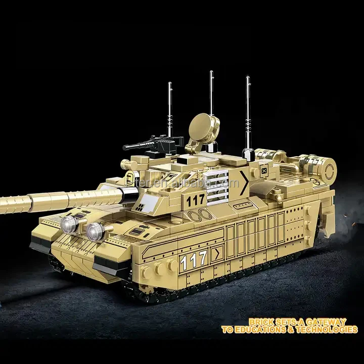 in stock Children toy brick Military Army Tanks  486 Pcs Building Block Sets DIY Educational Model Construction Toy