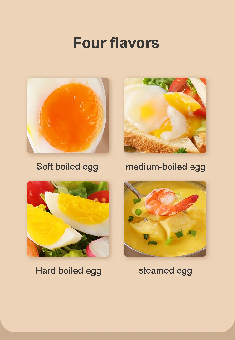 Electric Steamer Egg Cooker Automatic Mini Egg Cooker Plastic 6 Rapid Egg Boiler