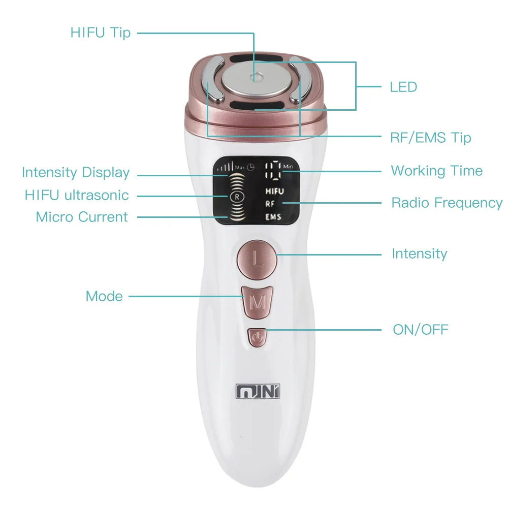 MINI HIFU High Intensity Focused Ultrasound Beauty Face Lift Skin Rejuvenation Sculpt EMS Contouring HIFU Machine