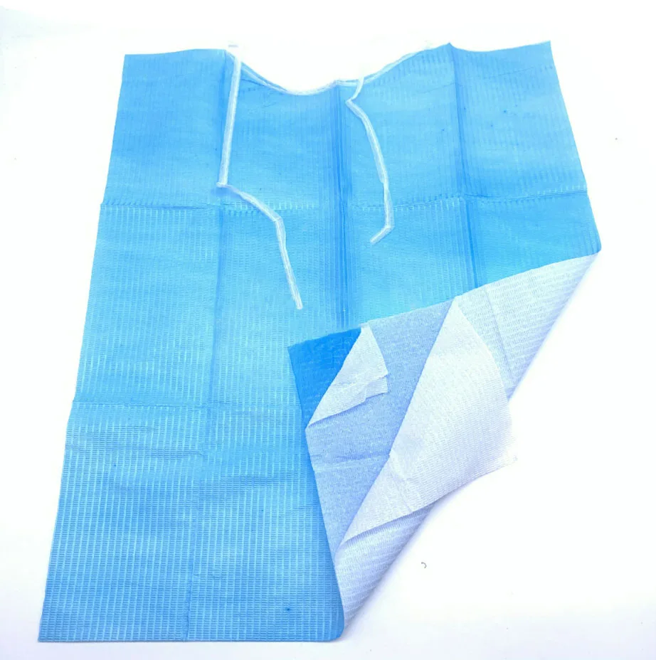 
dental consumables Medical Waterproof Disposable Dental Bibs 