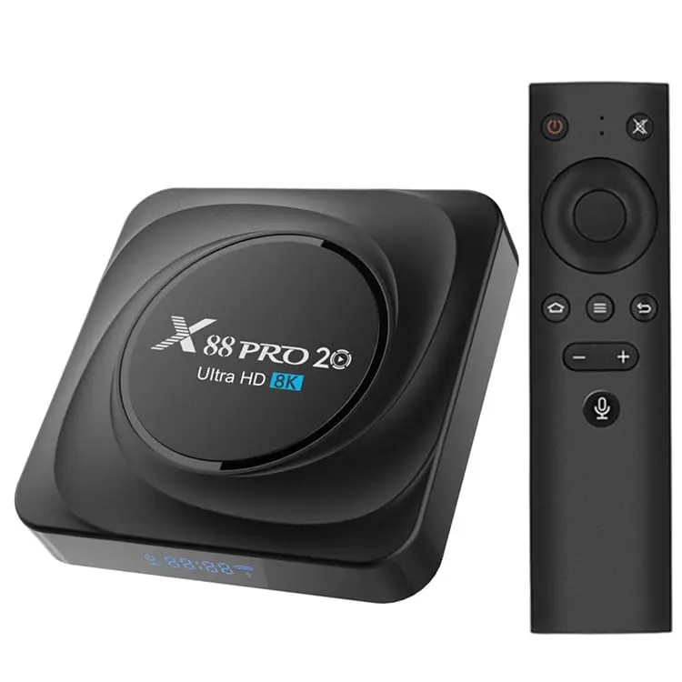New 2024 X88 Pro 20 RK3566 8K 6k 4k full hd 4GB 32GB Voice Android 11 TV Box