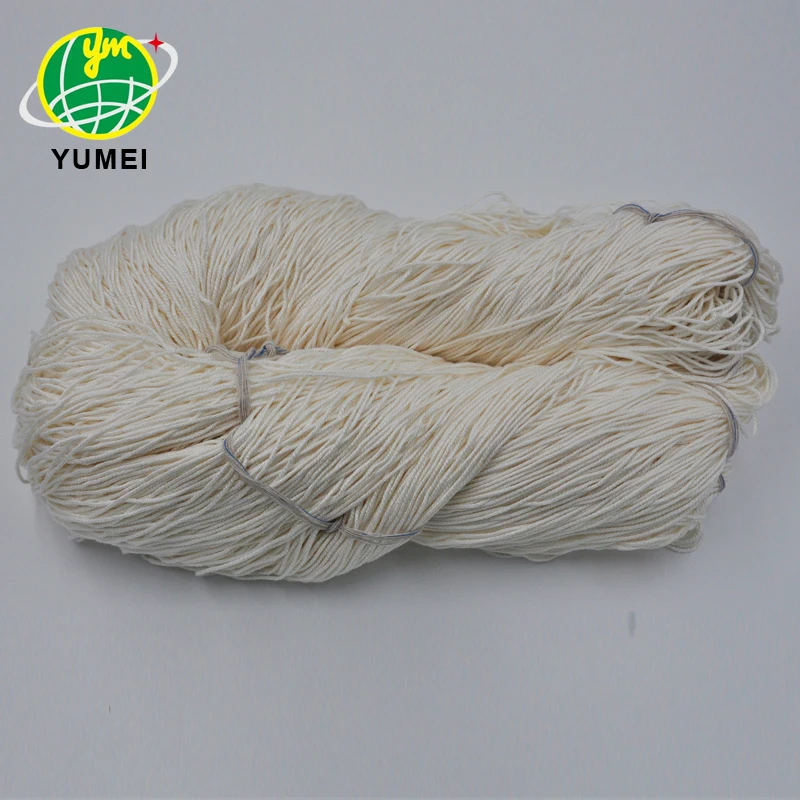 Крашеная мягкая 100% Бамбуковая ковровая пряжа 32S 40S ручная вязка по заводской цене