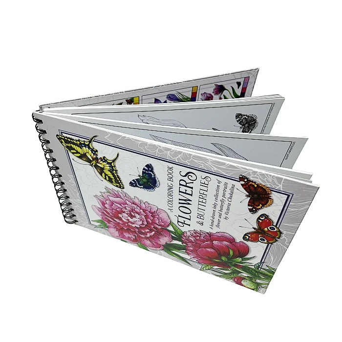 Custom coloring book printing hard cover adult coloring books for anxiety tear off drawing book printing