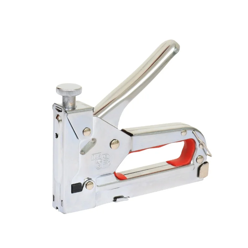 Online Wholesale Pneumatic Stapler Home Decoration Carton Box Tacker GS 3 Way Staple Gun