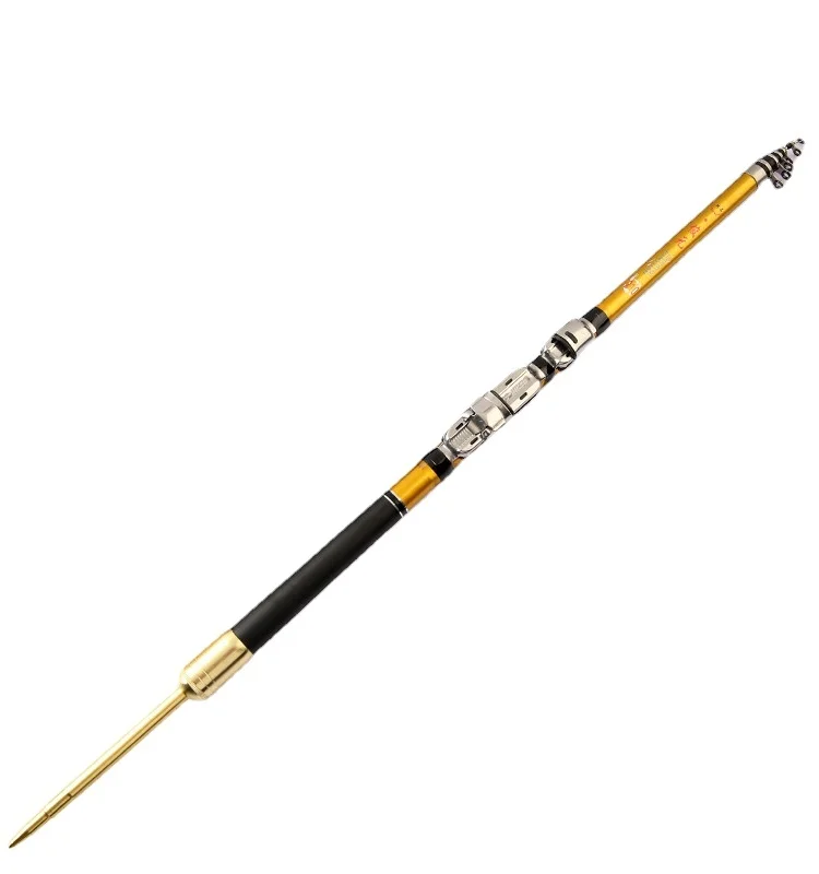 Telescopic Rock Fishing Rod 1.5-3.0m Carbon Fiber Spinning Boat/Raft Fishing Pole Sea Fishing Rods