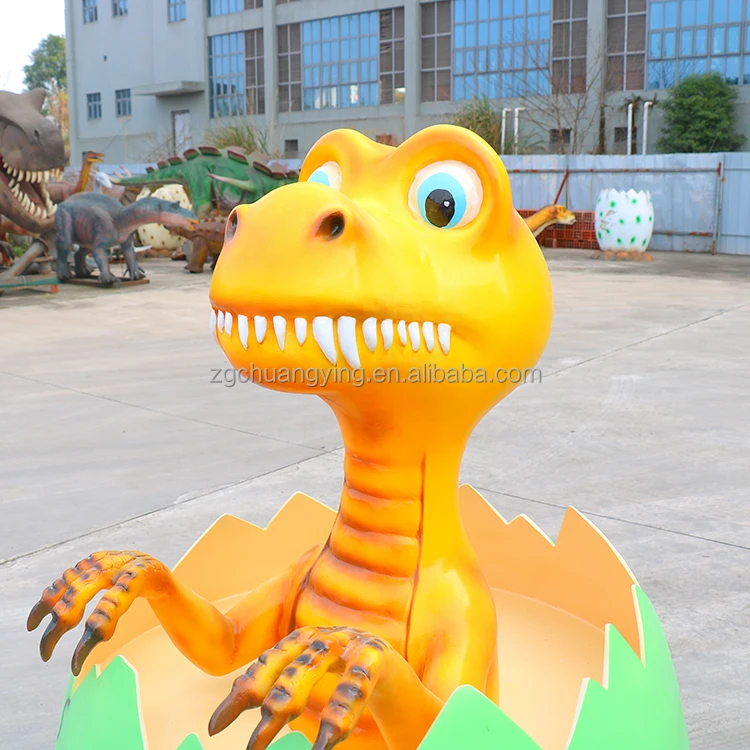 Jurassic Dinosaur Park Fiberglass Dinosaur Egg Decorations