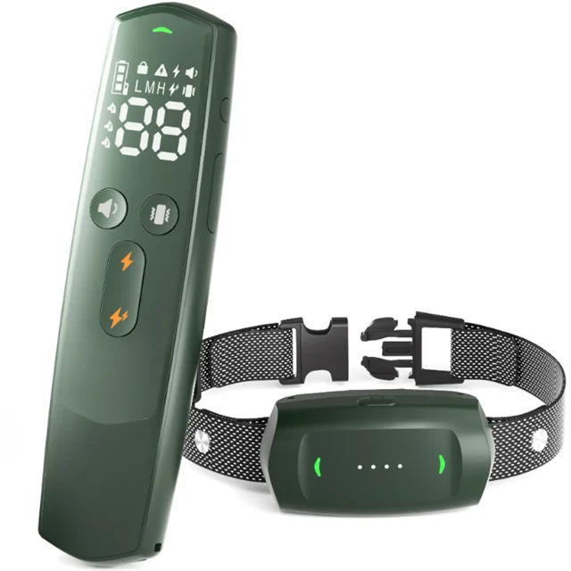 iPetDog EXW price Anti bark pet shock collar waterproof electric anti bark dog training collar with 1600FT control remote