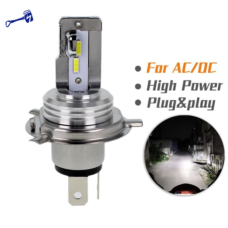Суперъяркая мотоциклетная фара 6500 лм K 12 В переменного тока 11-60 H4 HS1 H6 BA20D налобный фонарь для скутера и мотоцикла