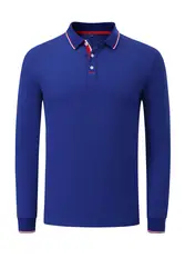 Wholesale high quality long sleeve 100% cotton t shirt for men blank polo t shirt