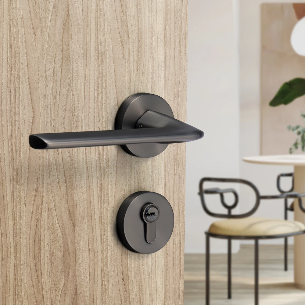 YONFIA 8082R01Zinc Alloy door handle Interior Bedroom door lock Split Silent Door Lock for Home Security Interior Lockset
