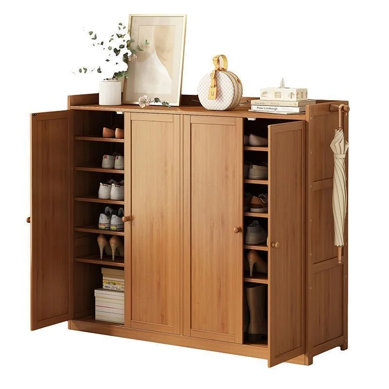 Chinese shoe cabinet Multi-layer household thick shoe rack landing integrated high storage cabinet