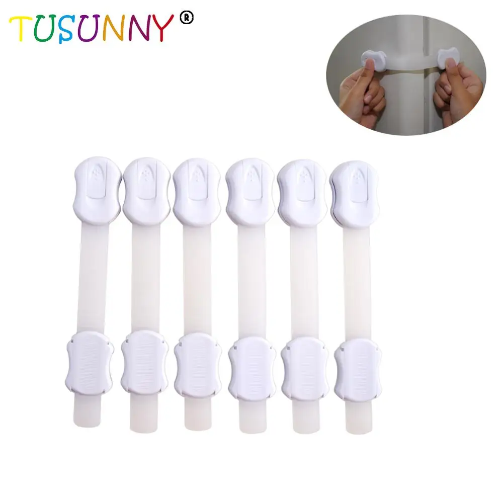 Magnetic Baby Child Kids Cabinet Safety Lock System Strap Lock With Key
