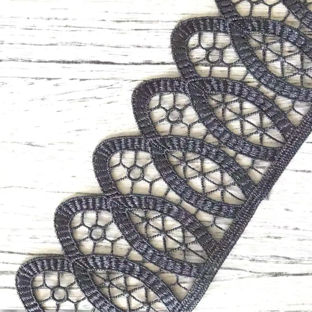 Huge stock Golden Chemical Polyester Wholesale Lace Trim