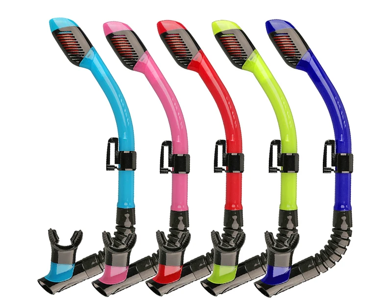 Лидер продаж на заказ, профессиональный силиконовый мундштук для дайвинга, полный сухой Шноркель для детей