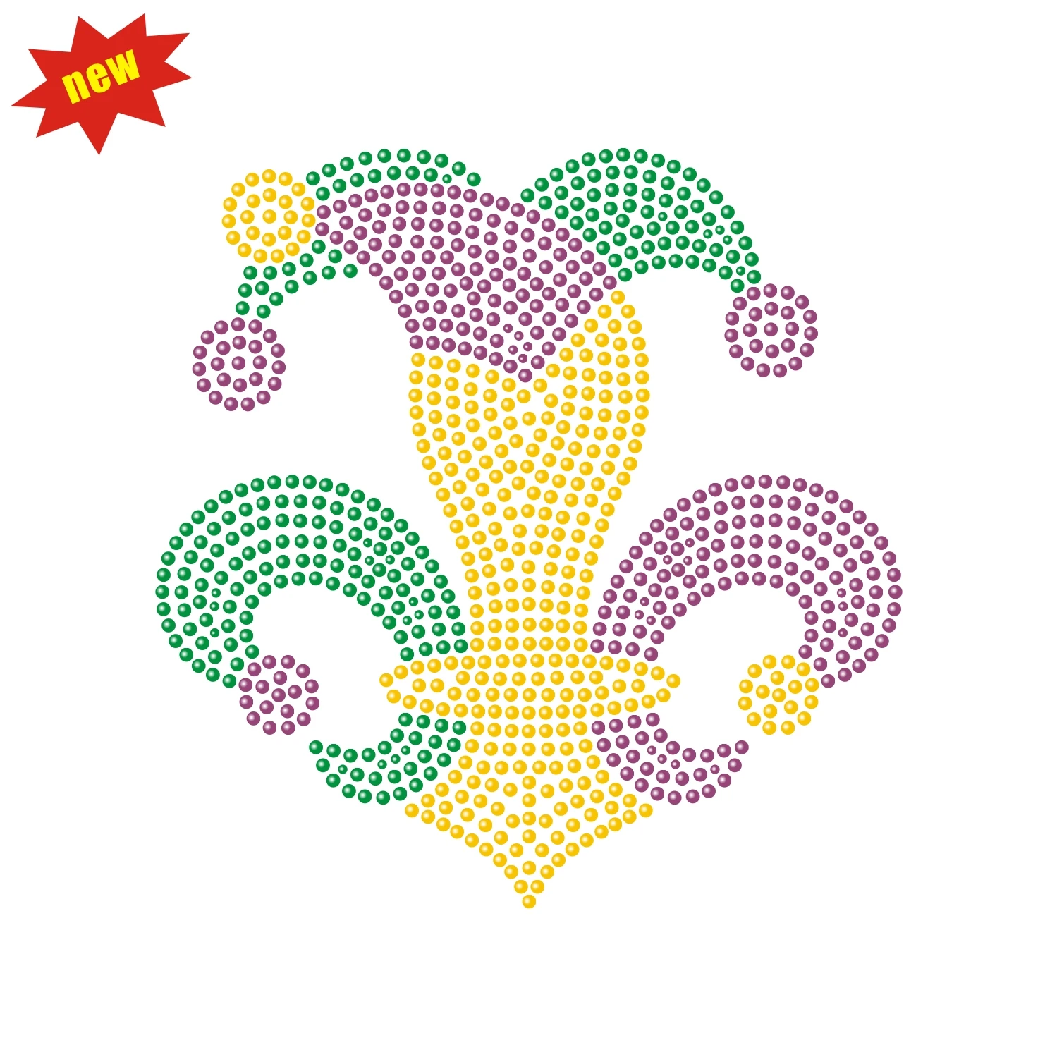 Mardi gras Hot sell customized designs crystal patch bodice beaded rhinestone applique for dress bag Chucks Pearl