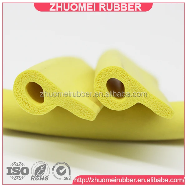 EPDM Foam Rubber Door and Window Weather Seal P Shaped Rubber Seal