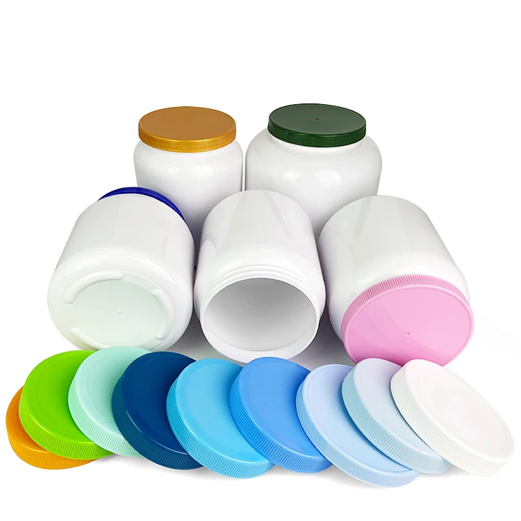 2000ml 1kg 2kg Milk Powder Jar Hdpe Plastic Powder Bottle Protein Loose Powder Container With Screw Lid
