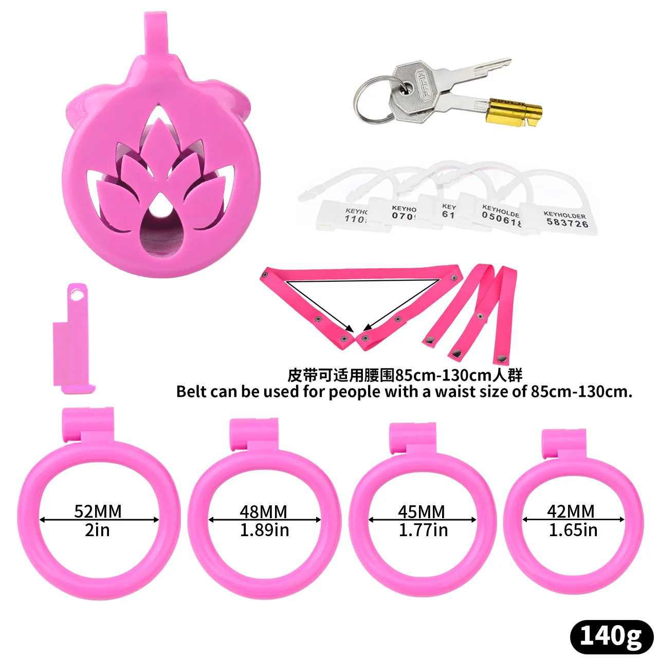 Flower plate negative value wearable chastity lock male sex control resin sex toys for men couple men