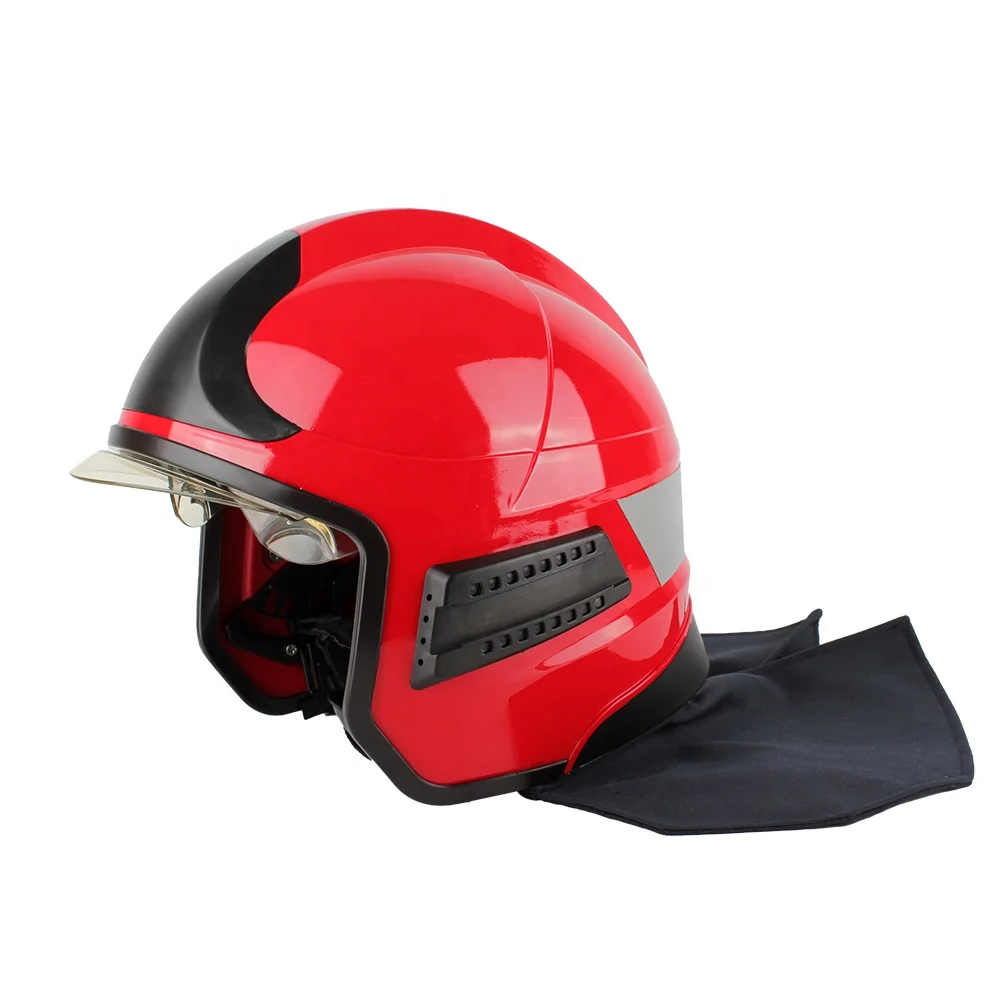 Good quality Firefighting fireman helmet hat protective head Flame Retardant Safety Helmet