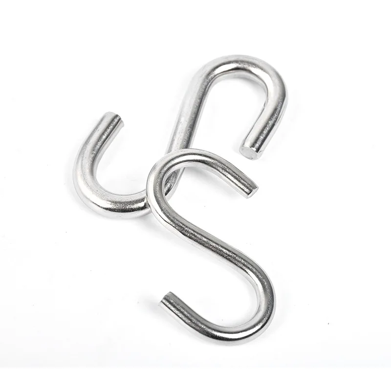 Heavy Duty S Hook for Hanging Hammock Stand Swing Plants Working Load Limit 150 Lbs, 2.5 Inch Long 5/16 Inch Thick Strong Hooks