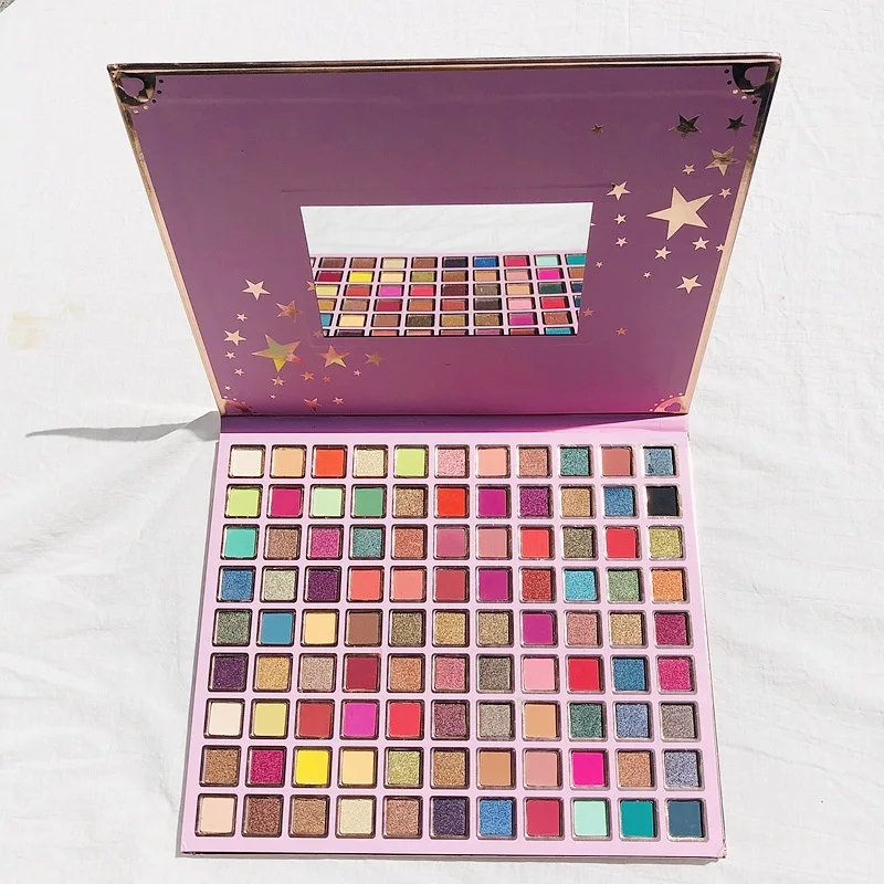 Pink Eye Shadow Square Plate Pearl Light Dumb Bright Piece Big Plate 99 Color Eye Shadow