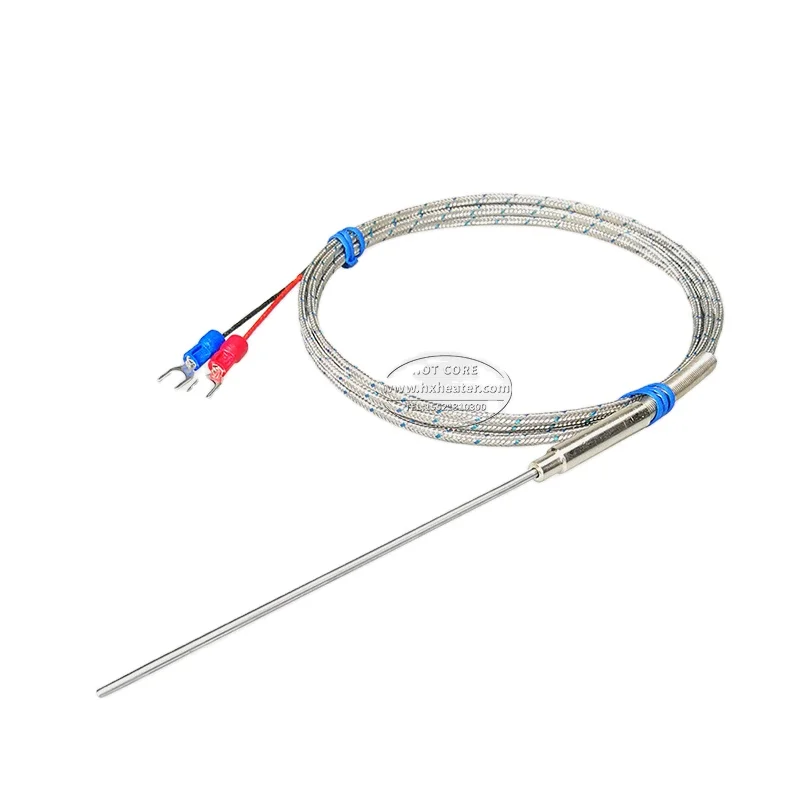 Заводская поставка гибкий датчик температуры из нержавеющей стали термопара типа PT100 J K в наличии