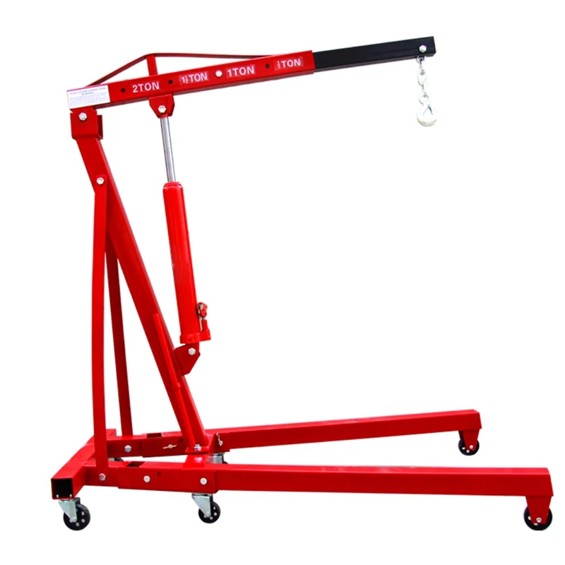 Sanlong low profile easy operation 2 ton shop car engine crane price list for sale