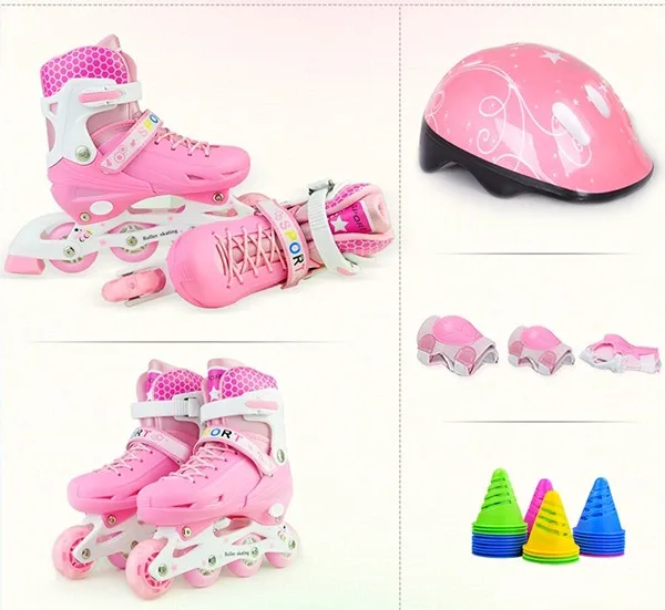 Professional 4 PU adjustable roller wheels high quality factory inline skates for sale