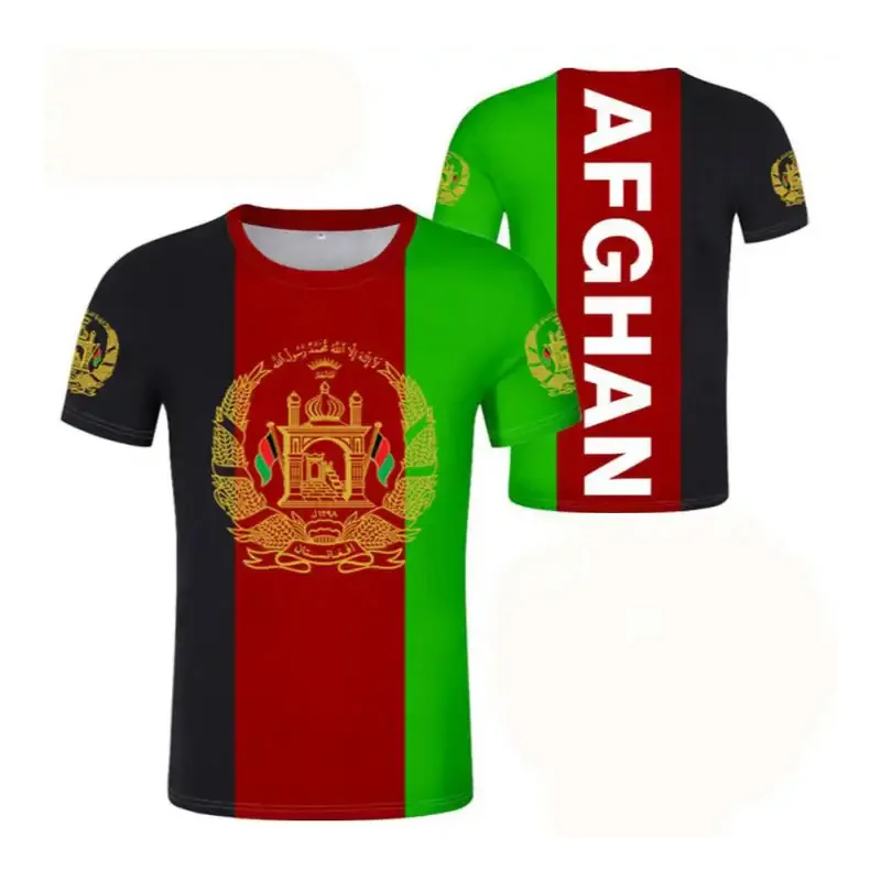 2024 High Quality Afghan T-Shirt  Afghan Clothes Shirt Afghanistan Flag Clothing For Men