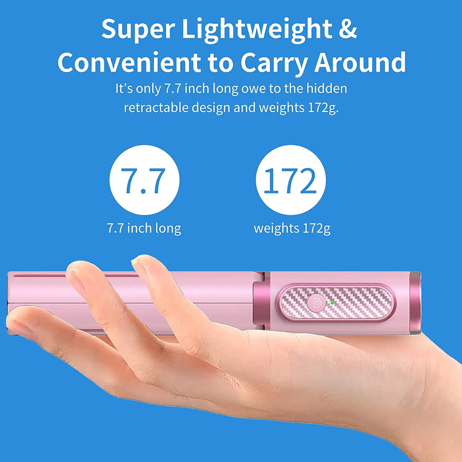 Selfie Stick Tripod with Detachable Wireless Remote Extendable Aluminum Cell Phone Tripod Stand for iPhone Android