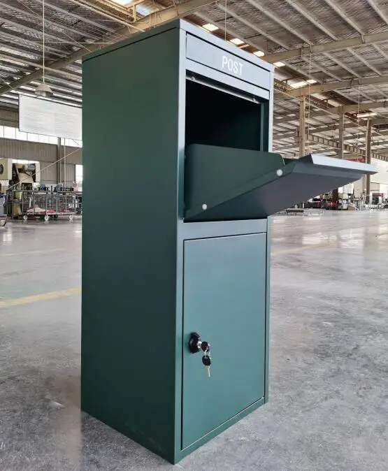 JAS-157 Anti Theft Outdoor Smart Mailbox Metal Parcel Delivery Box for Home Letter Drop Mail Box