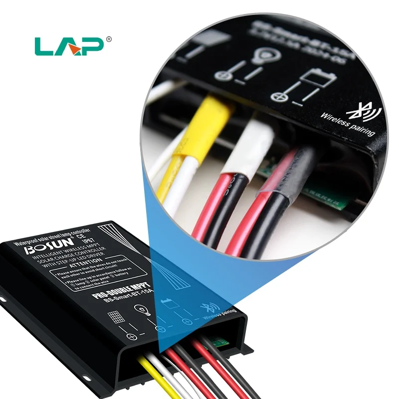 LAP Pro Двойной MPPT контроллер солнечного заряда 15A для батареи 12 8 В